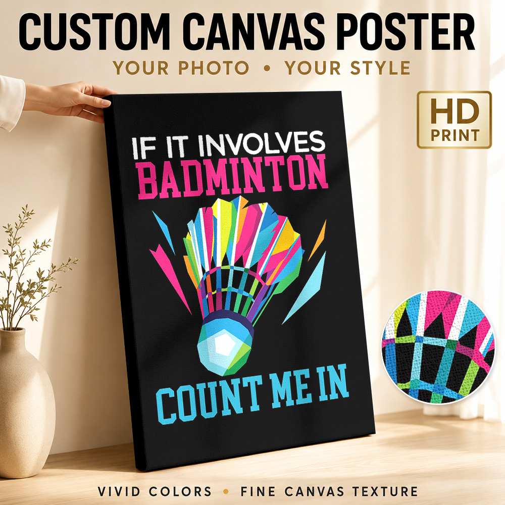 Badminton Photo - If It Involves Badminton Framed Canvas