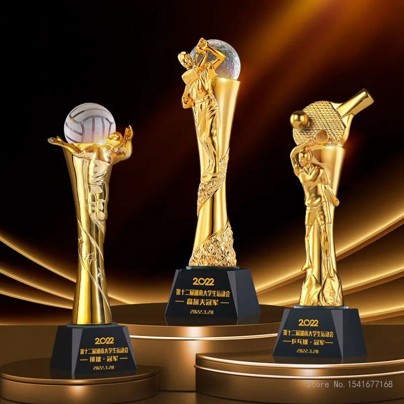 Customized Resin Trophy For Vo - Badminton Europe 评论和价格