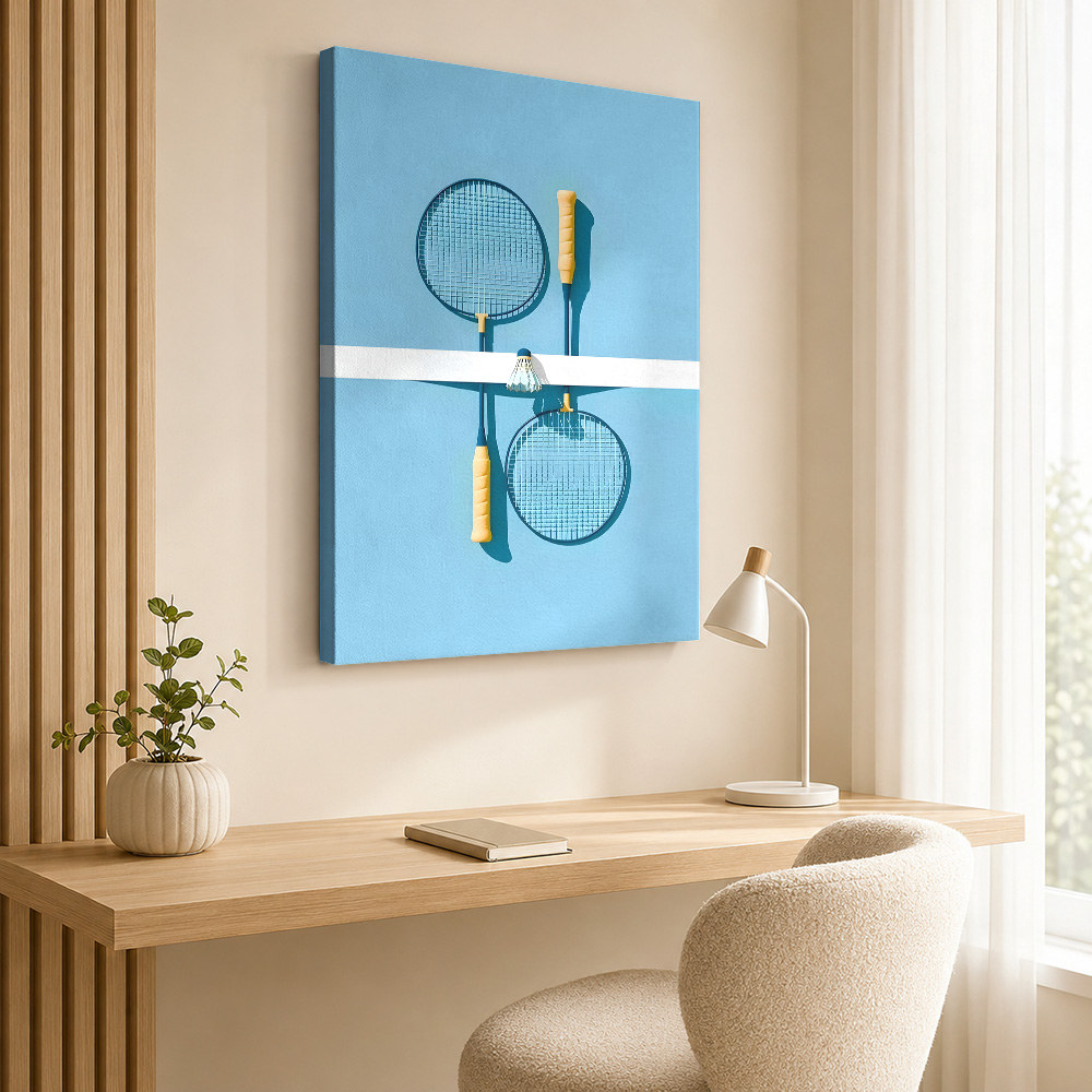 Badminton Rackets And Shuttlec - Badminton Poster 评论和价格