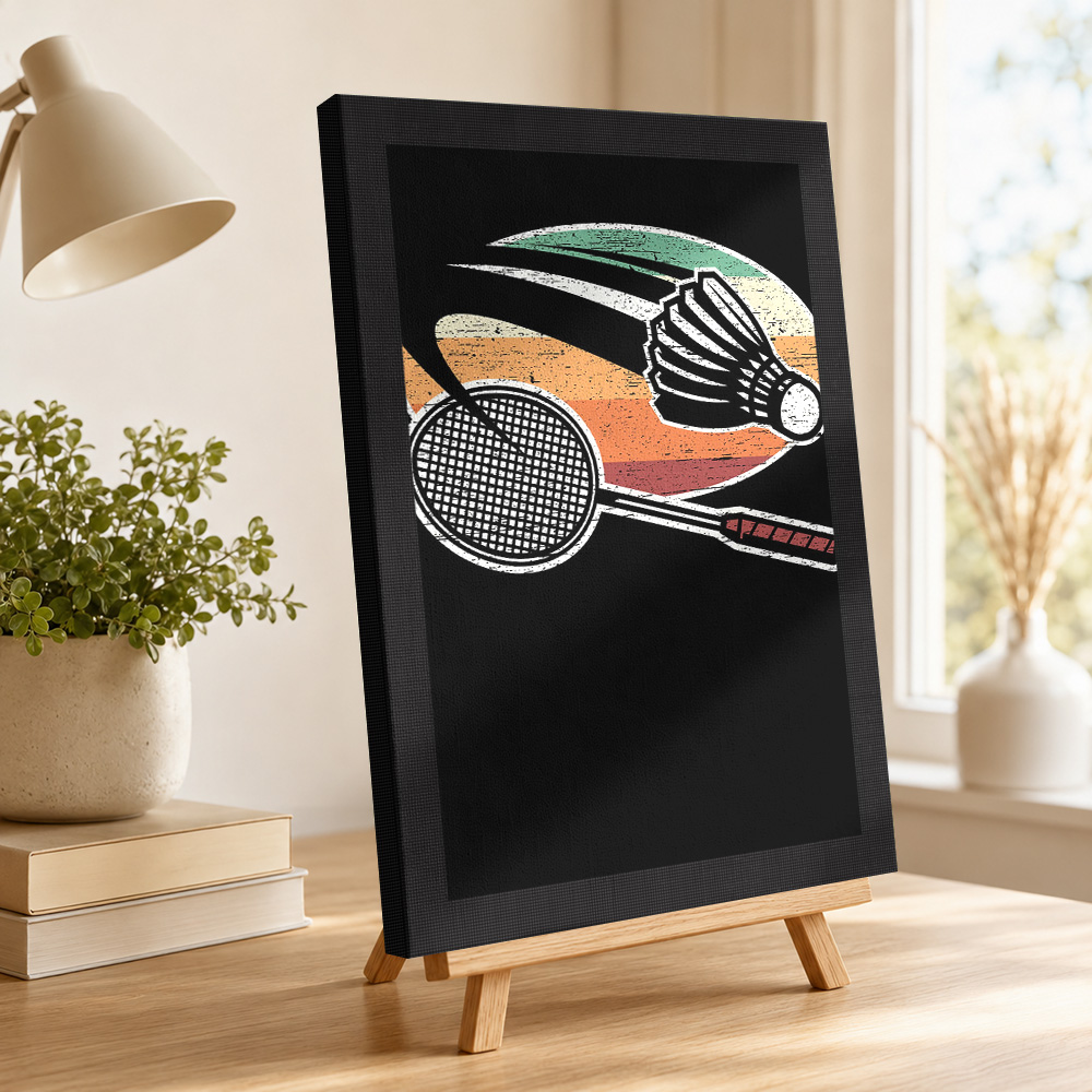 Badminton Canvas Painting Post - Badminton Photo 评论和价格