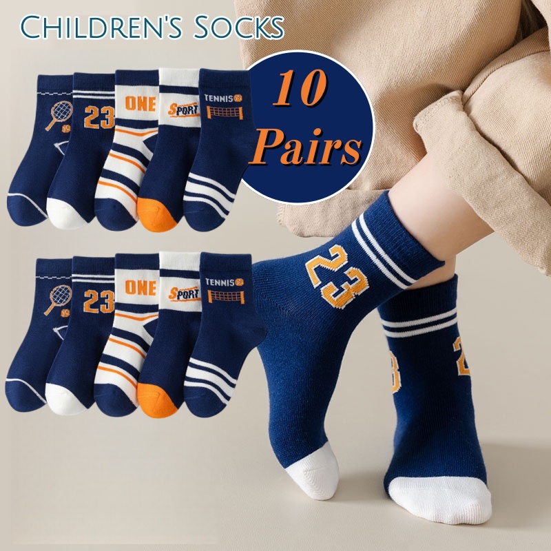 10 Pairs Boys Sports Crew Sock - Badminton Junior 评论和价格