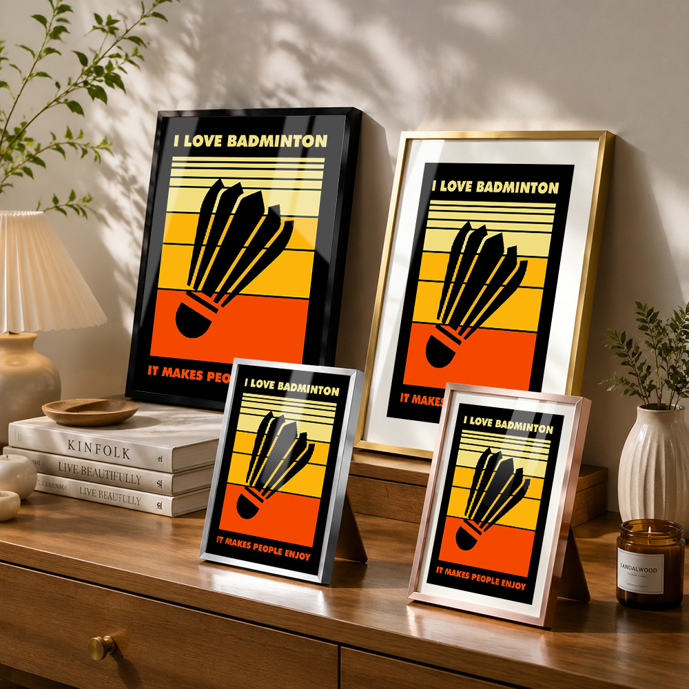Badminton Metal Poster With Al - Badminton Photo 评论和价格