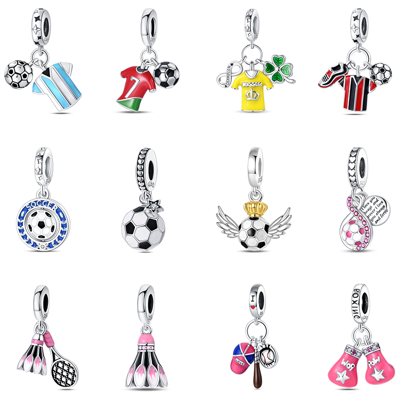 Fashion 925 Silver Football Je - Badminton Aesthetic 评论和价格