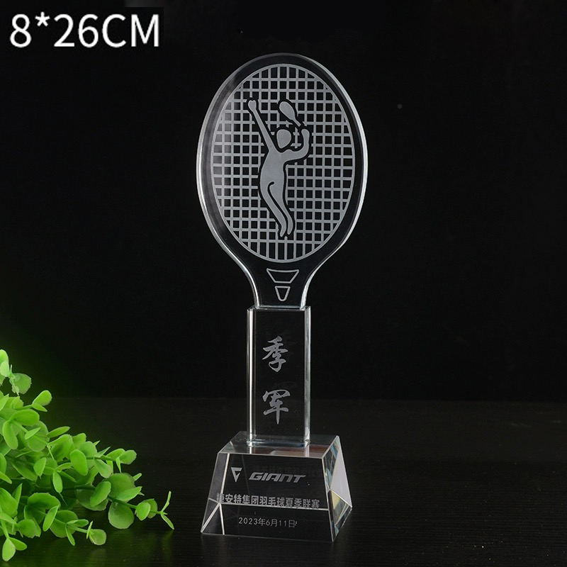 Customized Crystal Trophy Badm - Badminton Europe 评论和价格