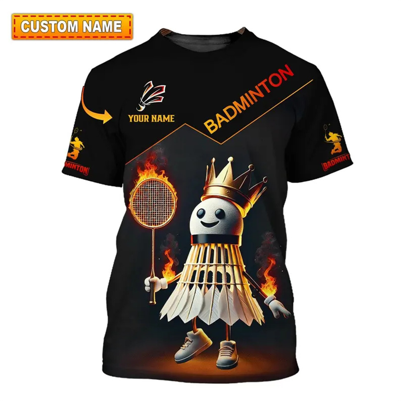 Badminton Sport T-shirt Men's  - Badminton Aesthetic 评论和价格